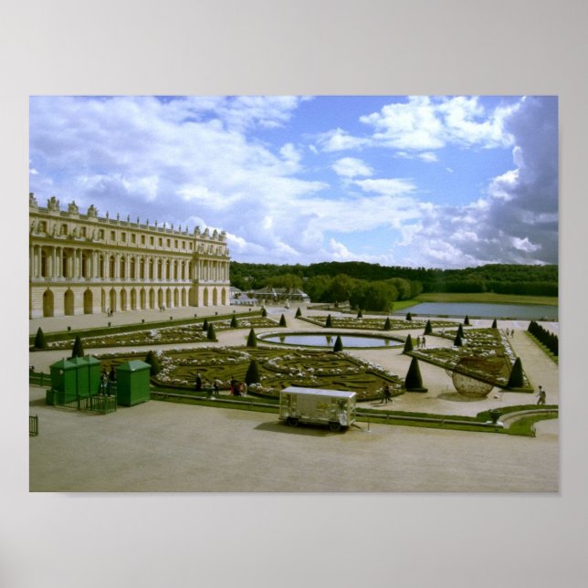 Palácio de poster de jardim versailles (Frente)
