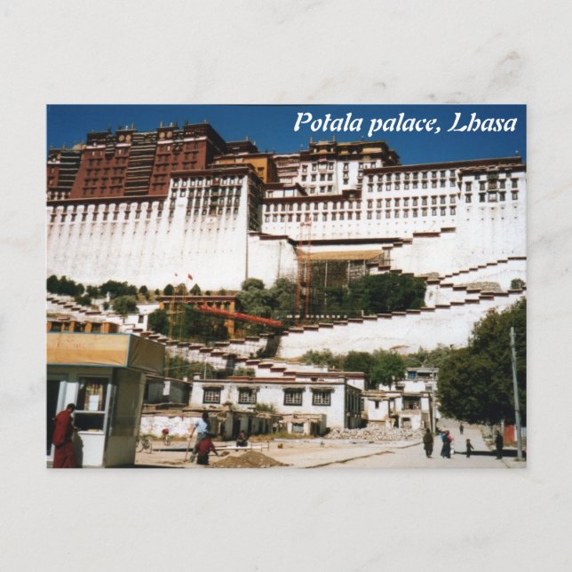 Palácio Potala, Lhasa, cartão postal (Frente)