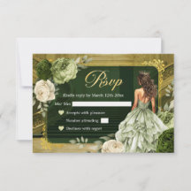 Palácio Real Ivory Sage Green MiS Quince RSVP