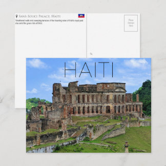 Palácio Sans Souci, cartão postal de viagem do Hai