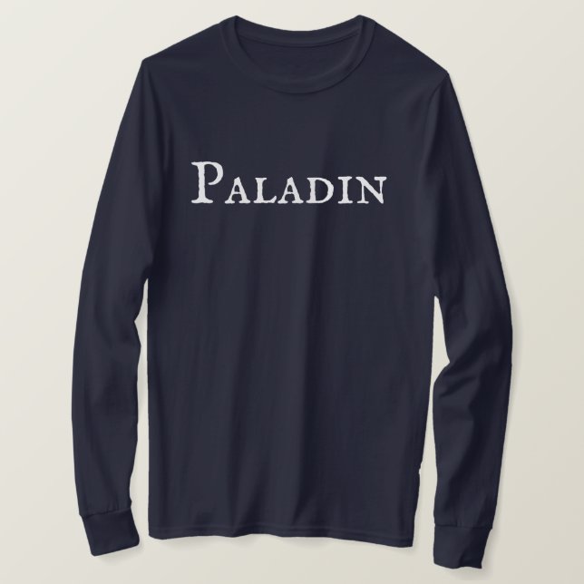 "Paladin" RPG Tabletop Games com Camisa de Homens (Frente do Design)
