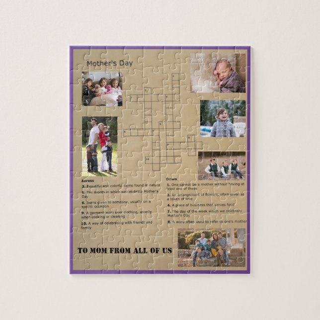 Palavra Cruzada Personalizável - Quebra-cabeça de  (Vertical)