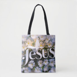 Palavra Jesus tote bags cristãos