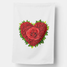 "Palavra-prima Elegante do Coração da Rosa vermelh