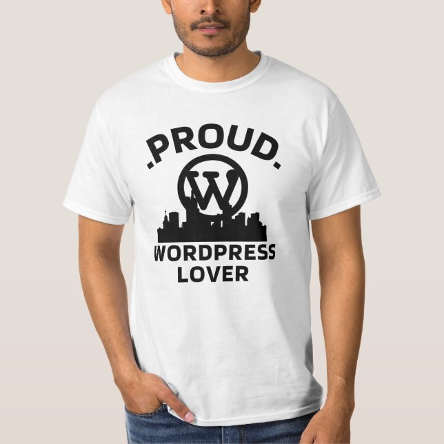 PalavraPress Lover Camiseta Branca Para Homens (Frente)