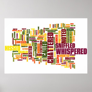 Palavras a serem usadas em vez do Poster de Sala d