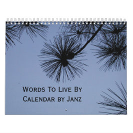 Palavras a Viver por Calendário de Muro por Janz