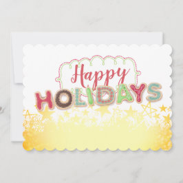 Palavras de biscoito de Natal Cartão de Natal de c