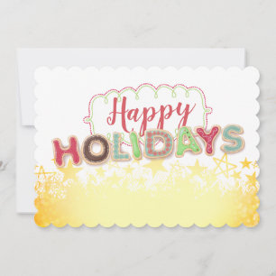 Palavras de biscoito de Natal Cartão de Natal de c