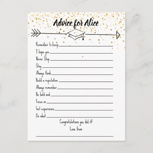 Palavras de Cartões de Nota de Sabedoria para Form (Frente)