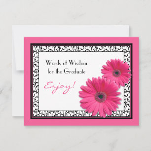 Palavras de conselho para os cartões de Formando