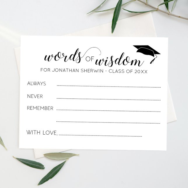 Palavras de Conselhos de Graduação de Boné de Sabe (Criador carregado)