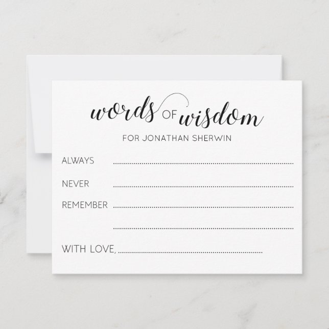 Palavras de Conselhos de Graduação de Sabedoria pa (Frente)