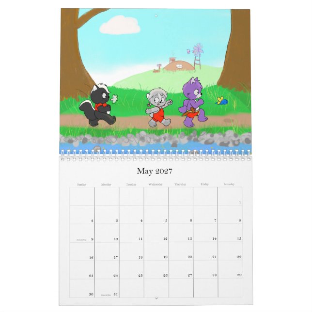 Palavras de fantasia Calendário de 2022 (Maio 2027)