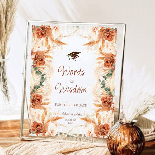 Palavras de Graduação da Sabedoria Bold Boho Wat