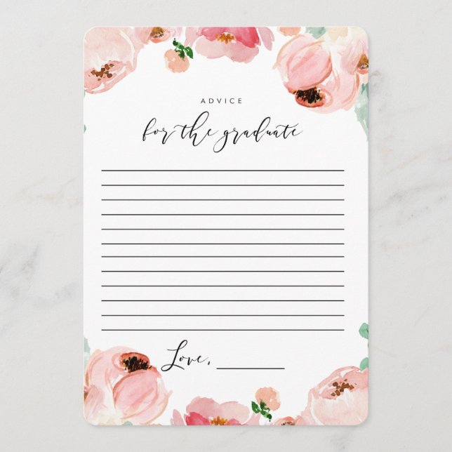 Palavras de Graduação de Cartões de Conselhos de S (Frente)