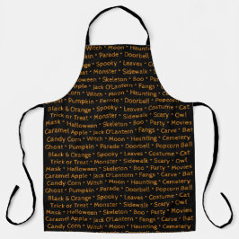 Palavras de Halloween Apron