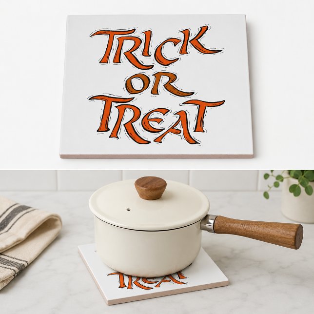 Palavras de Halloween para Doce ou Travessura (Halloween Trick or Treat Words Tile)