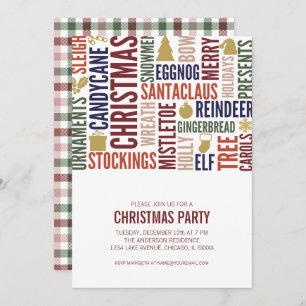 Palavras de Natal Convite para Festa de Férias