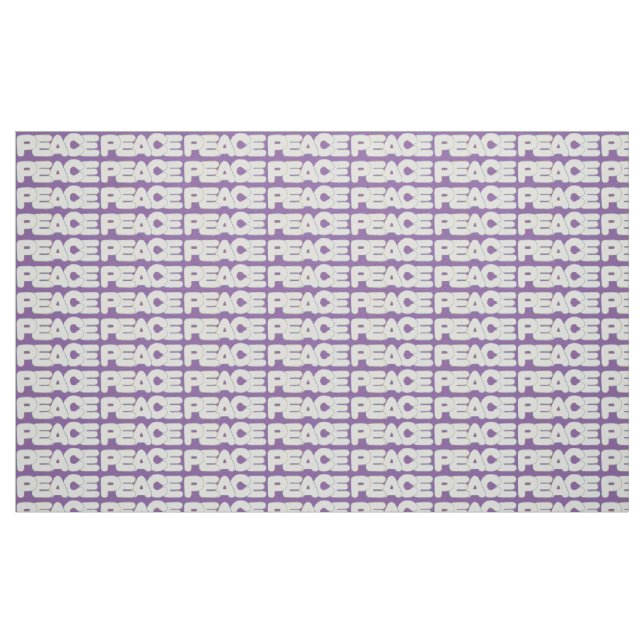 Palavras de paz, Letras brancas descritas, Tecido  (Fat Quarter)