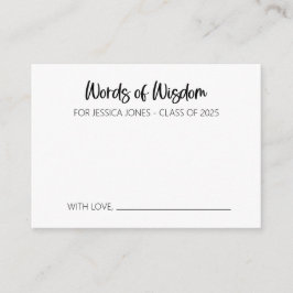 Palavras do Cartão de Conselheiro de Sabedoria par