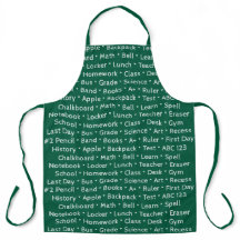 Palavras Escolares Apron