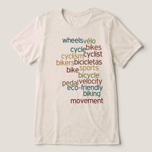 Palavras inspiradas em bicicleta (Design frontal)