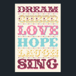 Palavras Inspirativas/ Sonho/ Amor/ Poster Esperan<br><div class="desc">Palavras Inspiradoras!</div>