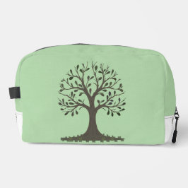 🌳 Pale Green Tree of Life Toiletry Bag -Travel 🧼