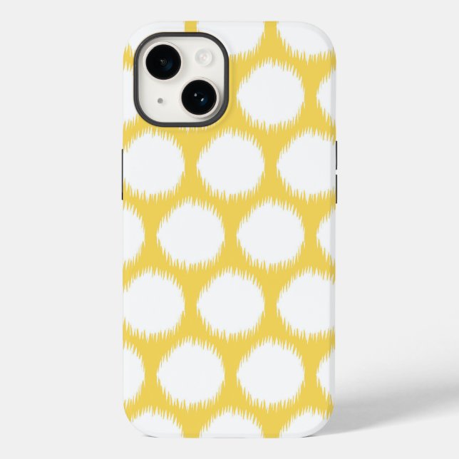 Pale Yellow Asian Moods Ikat Pontos (Verso)