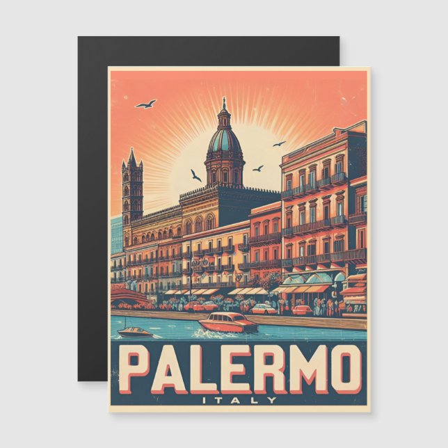 Palermo sicily italian vintage souvenir presentes (Frente/Verso)