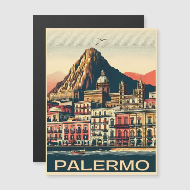 Palermo sicily italian vintage souvenir presentes (Frente/Verso)