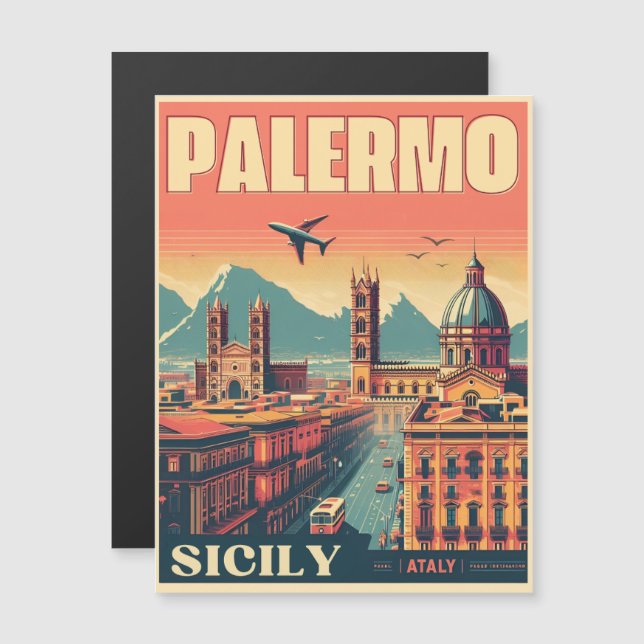 Palermo sicily italian vintage souvenir presentes (Frente/Verso)