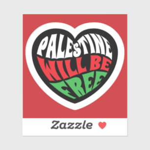 Palestina estará livre 3x3 adesivos