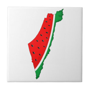 Palestina - Mapa Watermelon - Símbolo da liberdade