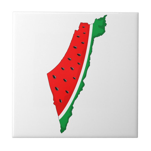 Palestina - Mapa Watermelon - Símbolo da liberdade (Frente)