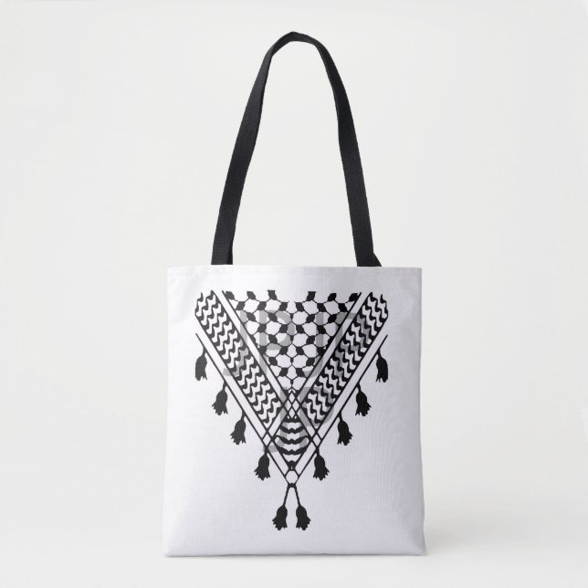 Palestinian Keffiyeh Tote Bag (Frente)