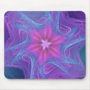 Paleta ciana de delicado fractal do Mousepad