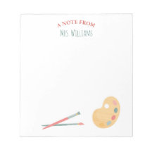 Paleta de arte personalizada do Bloco de notas do