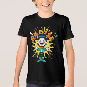 Palhaço Alegre Radise – Camiseta de Desenho Animad