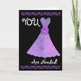 Palhaço de Púrpura de Convite BRIDESMAID