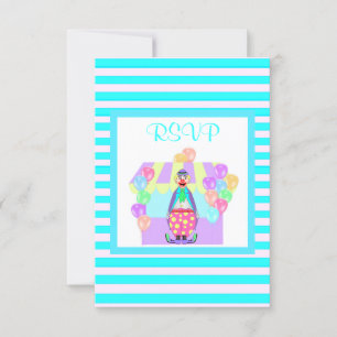 palhaço de stripe aqua circus rsvp