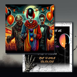 Palhaço, Vampiro e Festa Zombie do Halloween