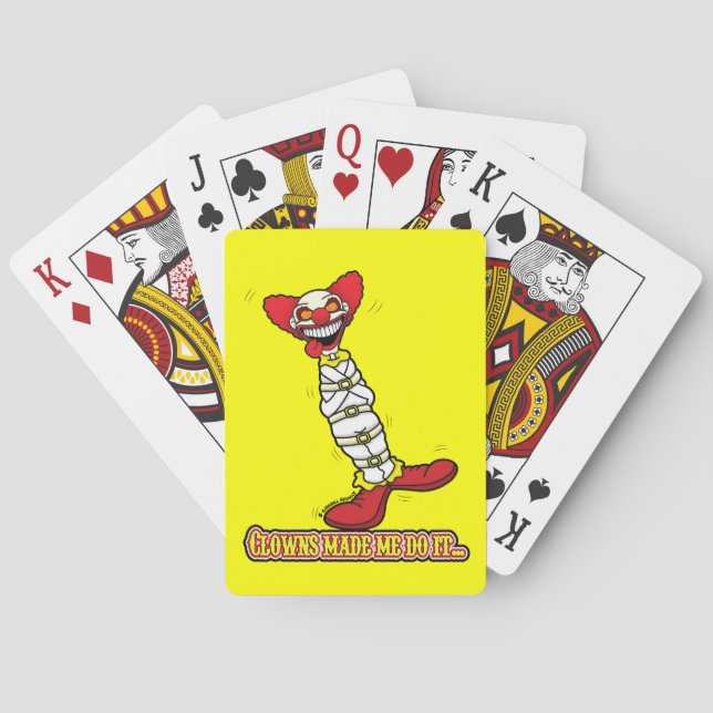 Palhaços Me Fizeram Fazer Isso...Cartas de Baralho (Verso)