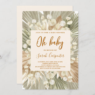 Palhaços secos lunária Chá de fraldas convite