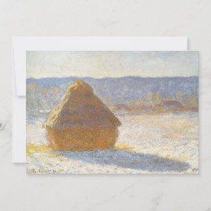 Palheiro de Manhã, Efeito de Neve por Claude Monet