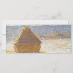 Palheiro de Manhã, Efeito de Neve por Claude Monet