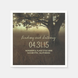 Palhetas de cordas árvores de guardanapos de papel