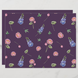 Palhetas de Nascimento Larkspur Water Lily Scrapbo