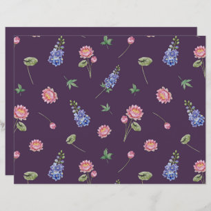 Palhetas de Nascimento Larkspur Water Lily Scrapbo